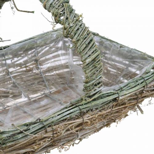 Floristik24 Basket for planting, flower basket, vine twigs Shabby-Chic L42cm / 34cm / 28cm set of 3