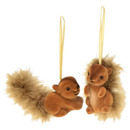 Product Autumn decoration decoration hanger squirrel brown set of 2