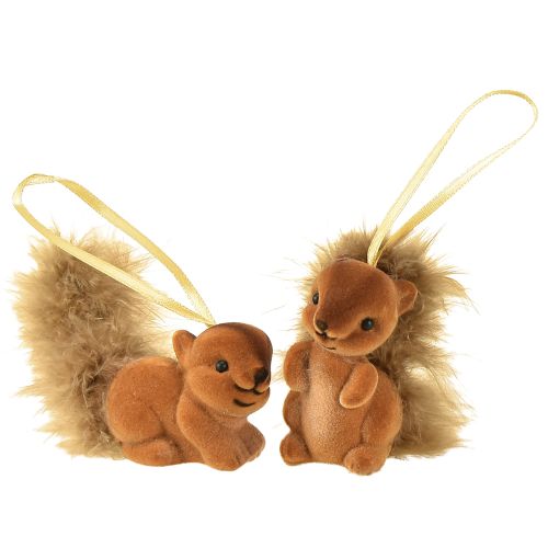 Product Autumn decoration decoration hanger squirrel brown set of 2