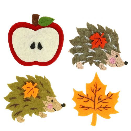 Floristik24 Autumn decoration for scattering and gluing felt 12pcs