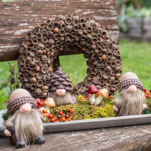 Product Natural wreath, autumn decoration, acorns, door wreath, wall wreath, DIY, Ø30cm