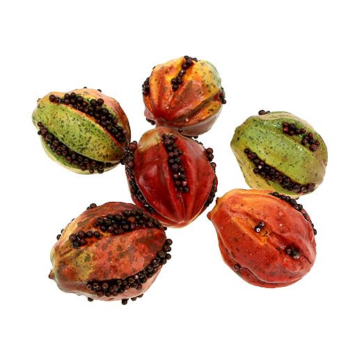 Floristik24 Autumn fruits 3.5cm red, brown 24 pcs