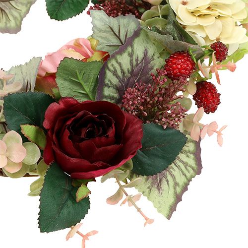 Product Autumn wreath with flowers, berries Ø38cm