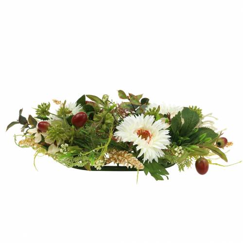Floristik24 Autumn wreath chrysanthemum white Ø30cm