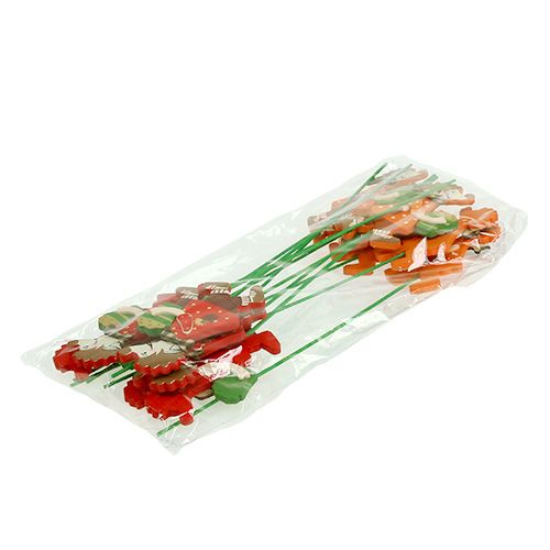 Floristik24 Autumn sticks hedgehog with cake 12pcs