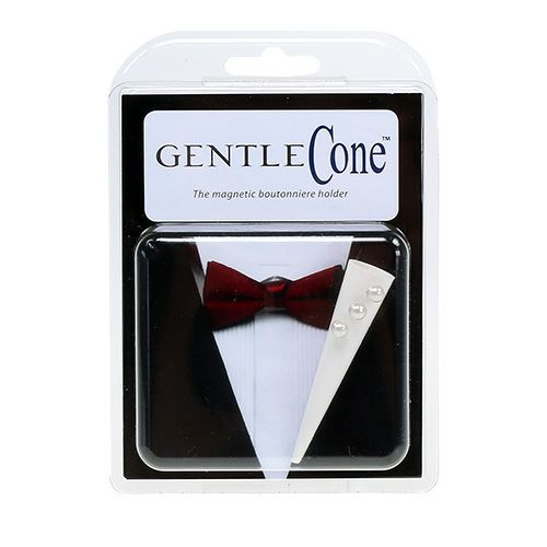 Product Men's pin with magnet White, matt