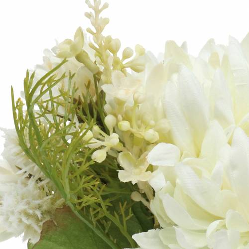 Chrysanthemum bouquet mix white 35cm