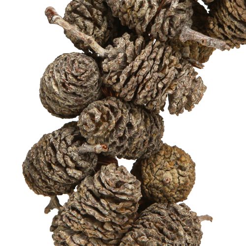 Product Heart decoration cone heart alder cone white washed 24cm