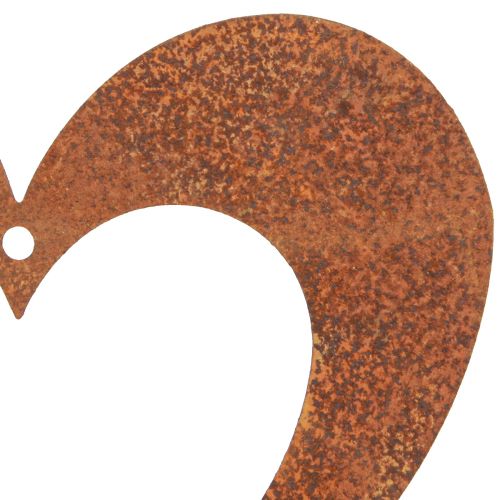 Floristik24 Heart Rust Decoration Heart Metal Rust 15cm 6 Pcs