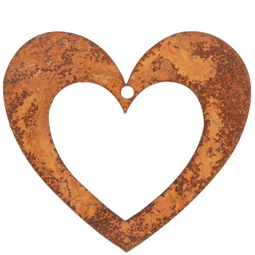 Floristik24 Decorative Heart Rust Garden Decoration Metal Heart 10cm 12 Pcs