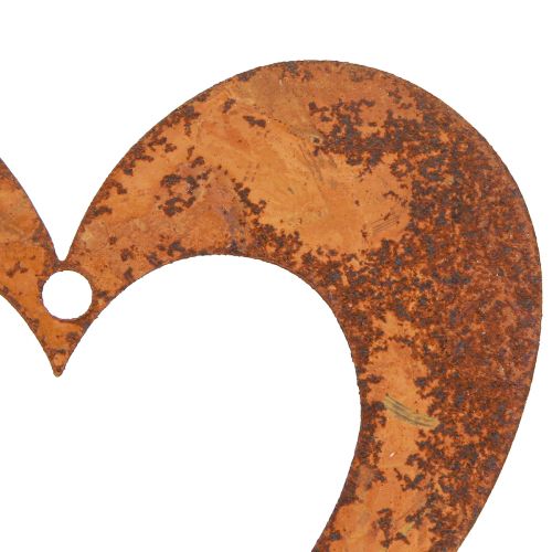 Floristik24 Decorative Heart Rust Garden Decoration Metal Heart 10cm 12 Pcs
