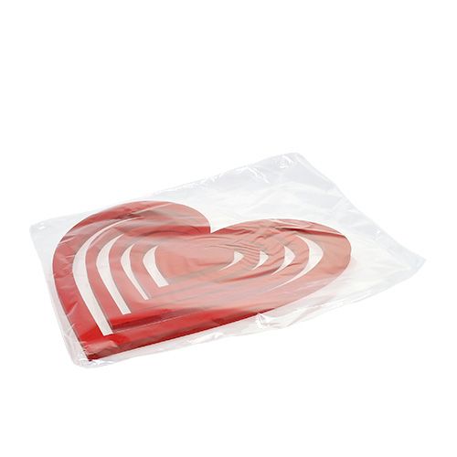 Floristik24 Heart red made of foam 40cm