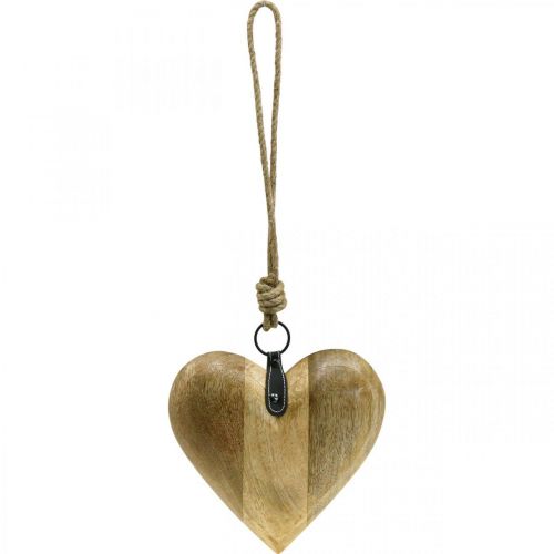 Product Wooden heart, decorative heart for hanging, heart decoration H19cm