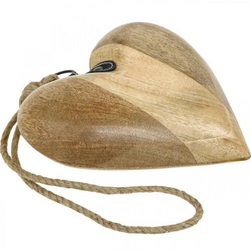 Product Wooden heart, decorative heart for hanging, heart decoration H19cm