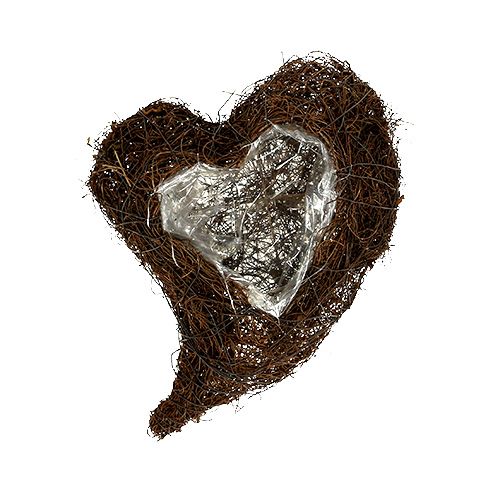 Floristik24 Heart for planting nature 20x30cm H9cm