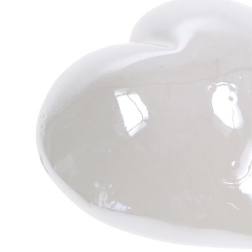 Product Heart white mother-of-pearl 7cm 4pcs