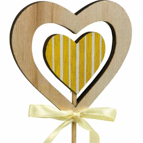 Floristik24 Decorative plug butterfly flower and heart, spring decoration, flower plug, Valentine's Day 9pcs