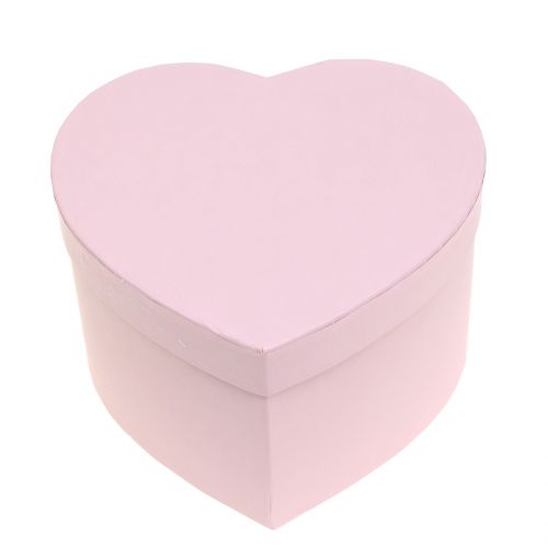 Floristik24 Flower box heart pink 14/16cm 2pcs