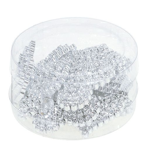 Floristik24 Hearts 6.5cm silver with adhesive dot 12pcs