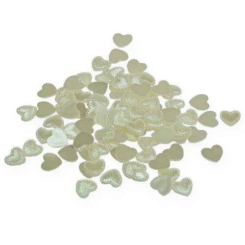 Scattered Mini Hearts Cream 1.3cm 300p