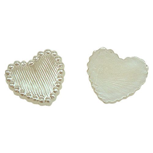 Floristik24 Scattered Mini Hearts Cream 1.3cm 300p