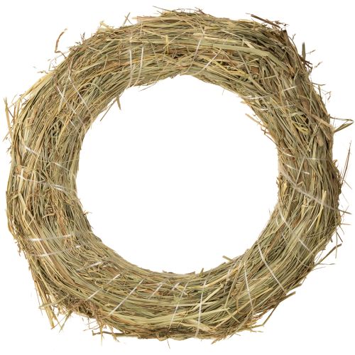 Product Hay wreaths, natural table decoration, door wreath, 26-27cm, 5 pieces