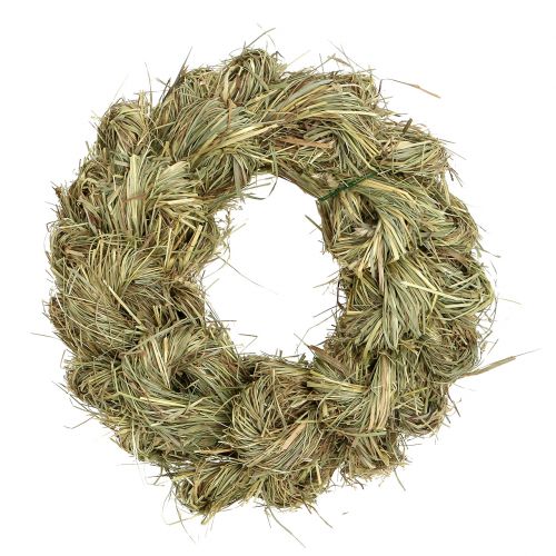 Floristik24 Hay wreath, door wreath, Ø25cm, natural Easter decoration