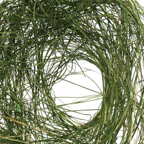 Floristik24 Cuff made of grass green ostrich cuff spring decoration Ø20cm 6pcs