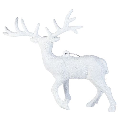 Product White deer decoration Christmas ornament H13.5cm 3pcs