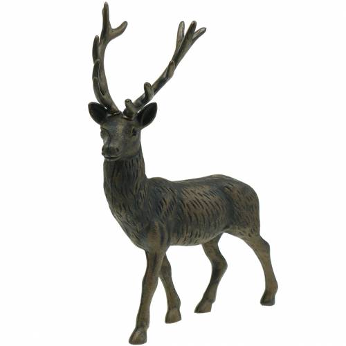Floristik24 Deco deer bronze effect H33cm
