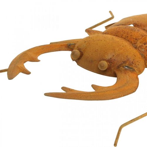 Floristik24 Stag beetle, garden figure, metal decoration made of patina L25cm