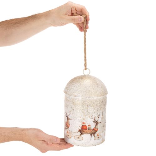 Bell with Christmas motif for hanging, 26cm | Floristik24.ie