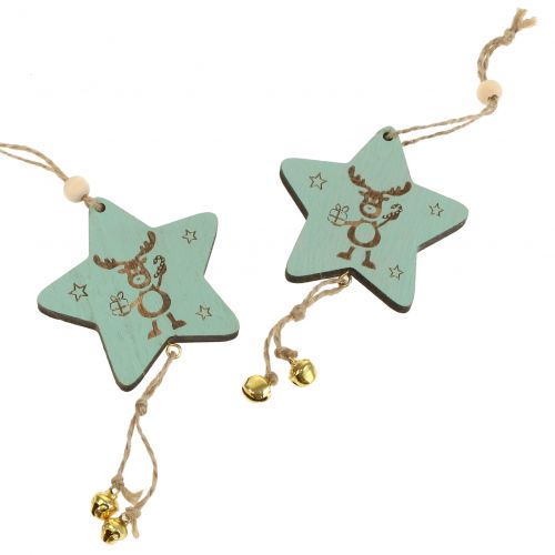 Hanger Star Mint 7cm L20cm 12 pcs