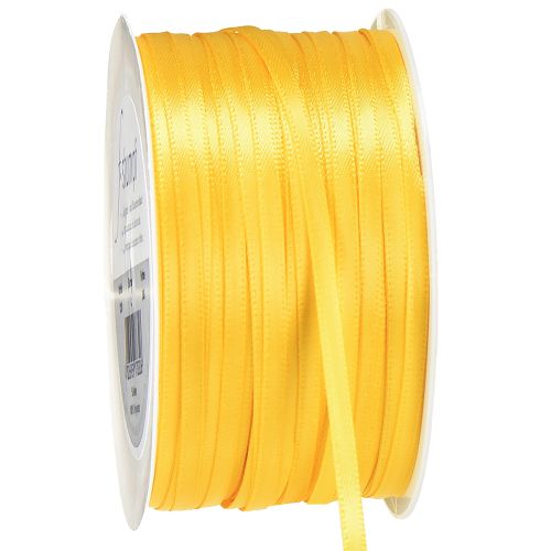 Product High-quality gift ribbon yellow satin ribbon 3mm × 50m