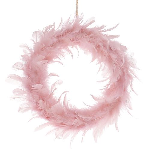 Wedding decoration spring wreath pink Ø20cm 3pcs