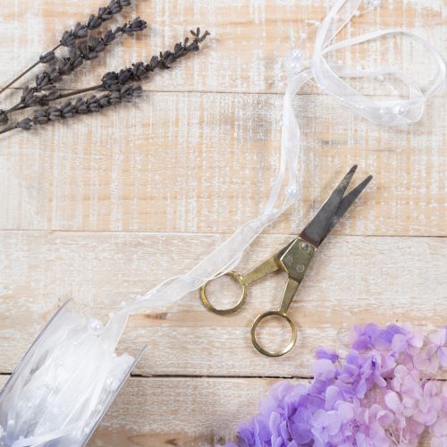 Product Wedding ribbon white 20mm 5m