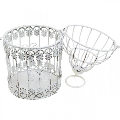 Floristik24 Wedding Decor Spring Decor Birdcage Metal Decor Bird Cage 23cm
