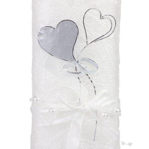 Product Wedding candle silver wedding candle white 220/85mm