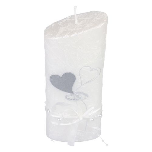 Product Wedding candle silver wedding candle white 220/85mm
