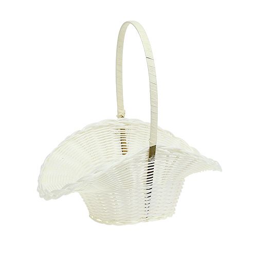 Floristik24.ie Wedding Basket White Ø13.5cm H30cm buy cheap online
