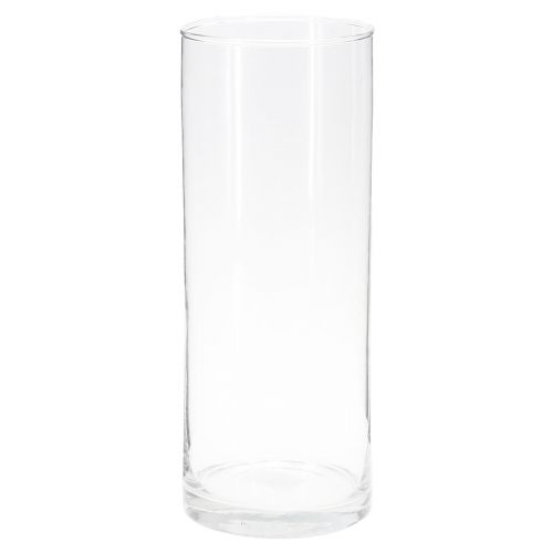Floristik24 Tall Glass Vase Glass Cylinder Flower Vase Clear Ø12cm H30cm