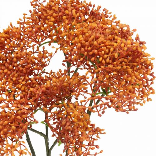 Floristik24 Elderberry Orange Artificial Blossom Branch 52cm 4pcs