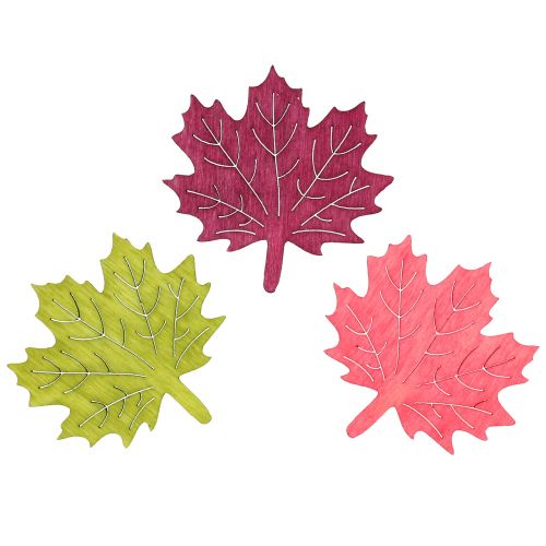 Product Maple leaf wood for scattering, colored assorted, 4 cm, 72 pieces