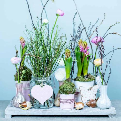 Floristik24 Wooden tray with feet, table decoration in shabby chic, decorative tray, vintage 50cm