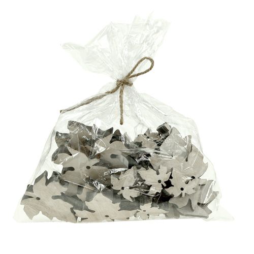 Floristik24 Wooden maple leaves mix white washed 30pcs