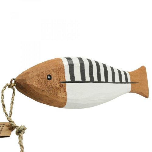 Floristik24 Wooden fish decoration large, fish pendant wood 38cm