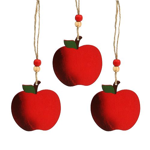Floristik24 Crab apple to hang 7cm red 24pcs