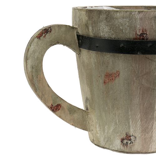 Floristik24 Wooden cup for planting Ø14cm H14.5cm