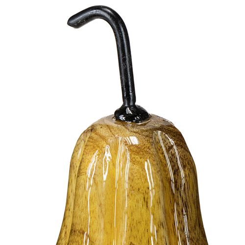 Product Wooden pear pear wooden decoration autumn red yellow white 12×6cm 3 pieces