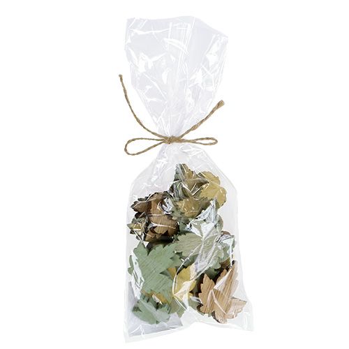 Floristik24 Wooden leaves maple leaves pastel mix 3cm - 4.5cm 24 pcs